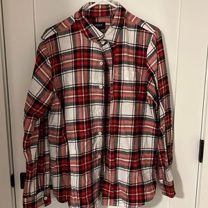 Men’s Large PacSun Red/White Button Down/Flannel